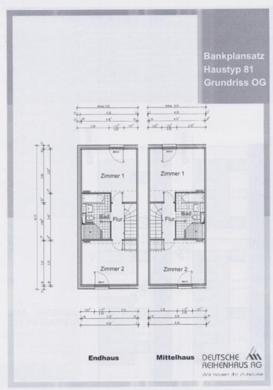 Plan Obergeschoss