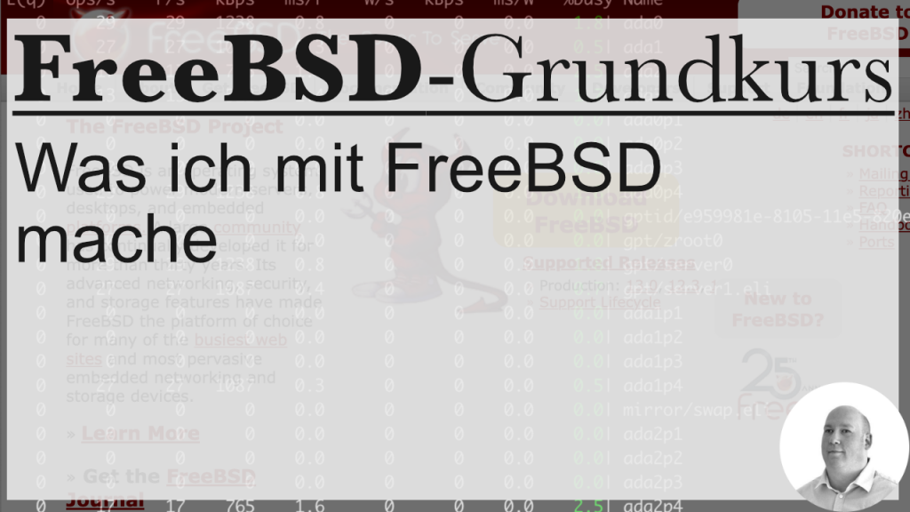 FreeBSD-Grundkurs: Was ich mit FreeBSD mache