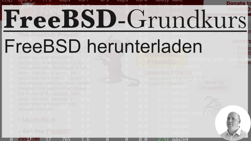 FreeBSD-Grundkurs: FreeBSD herunterladen