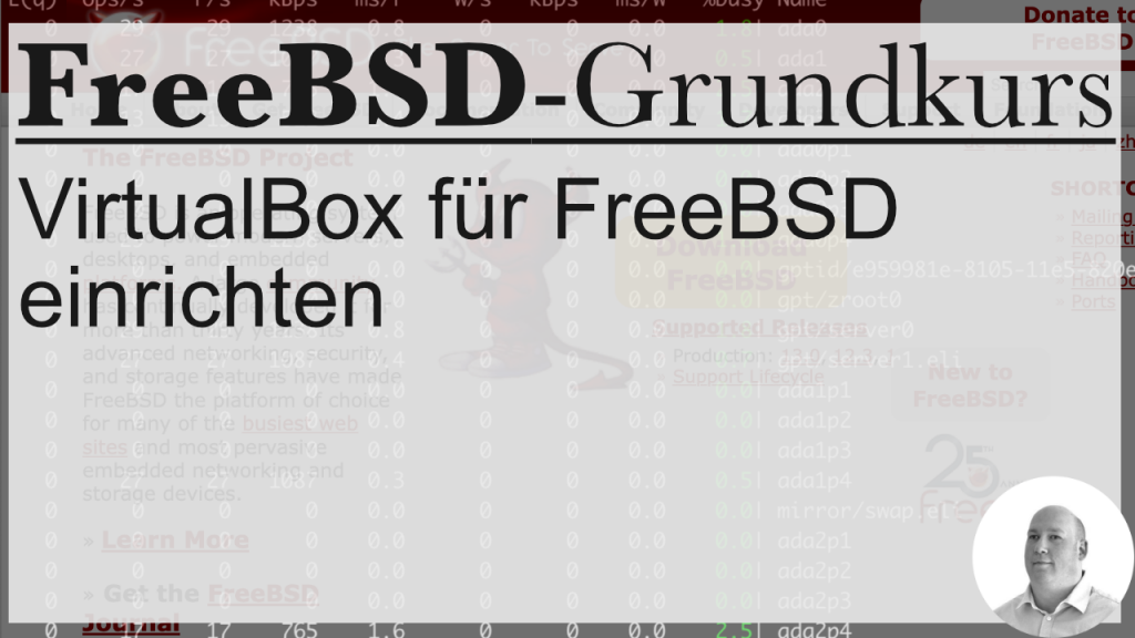FreeBSD-Grundkurs: VirtualBox für FreeBSD einrichten