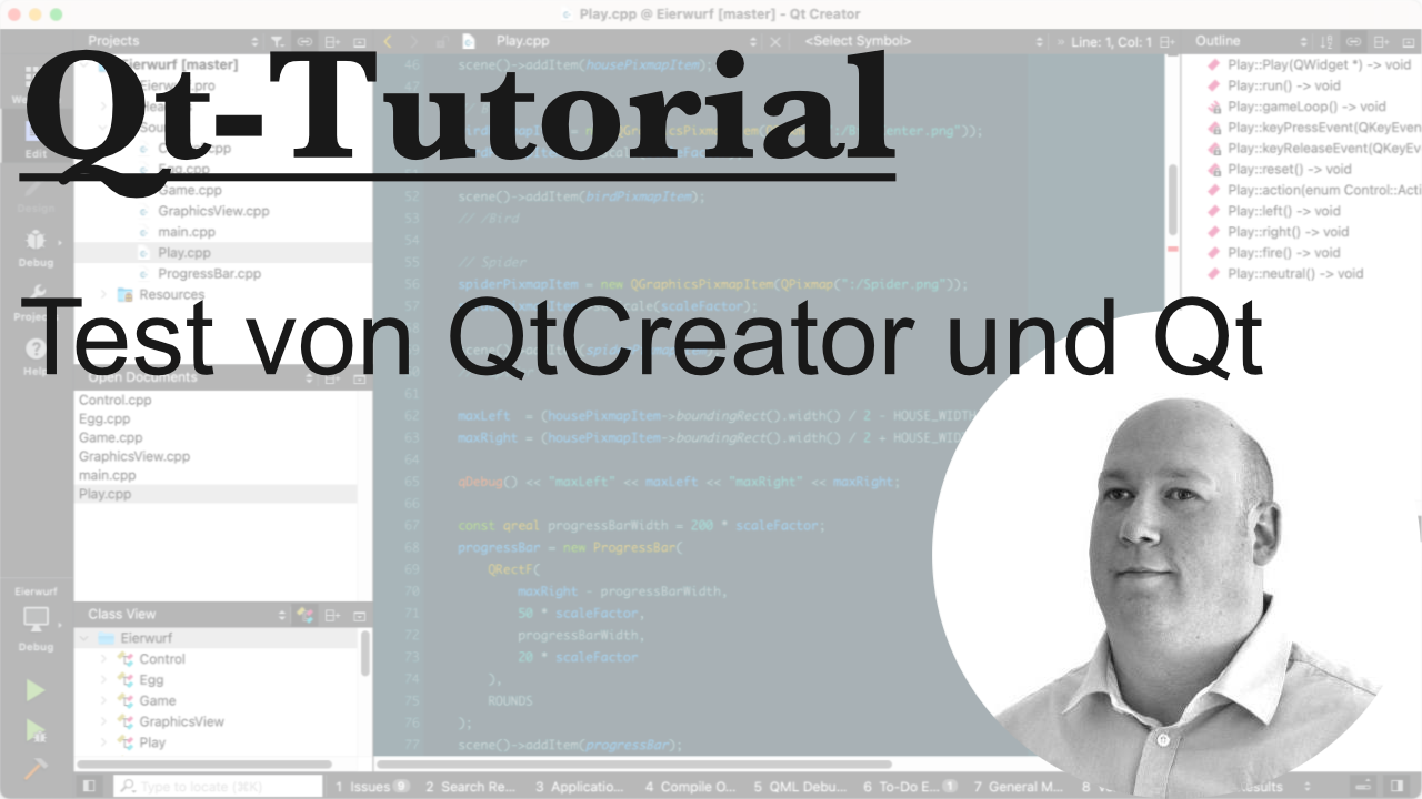 Neues YouTube-Video – Qt-Tutorial 006: Test von QtCreator und Qt ...