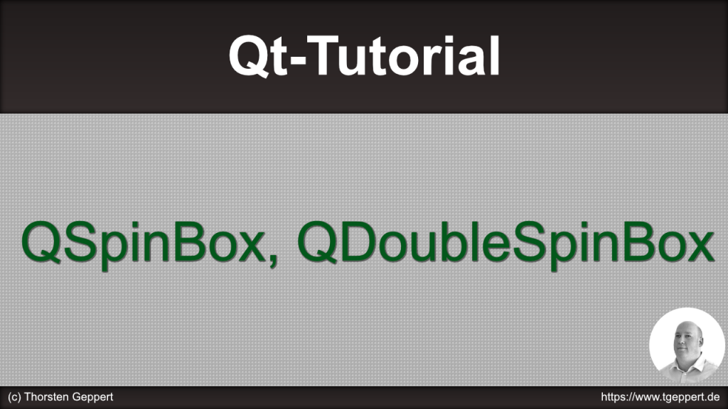 QSpingBox und QDoubleSpinBox
