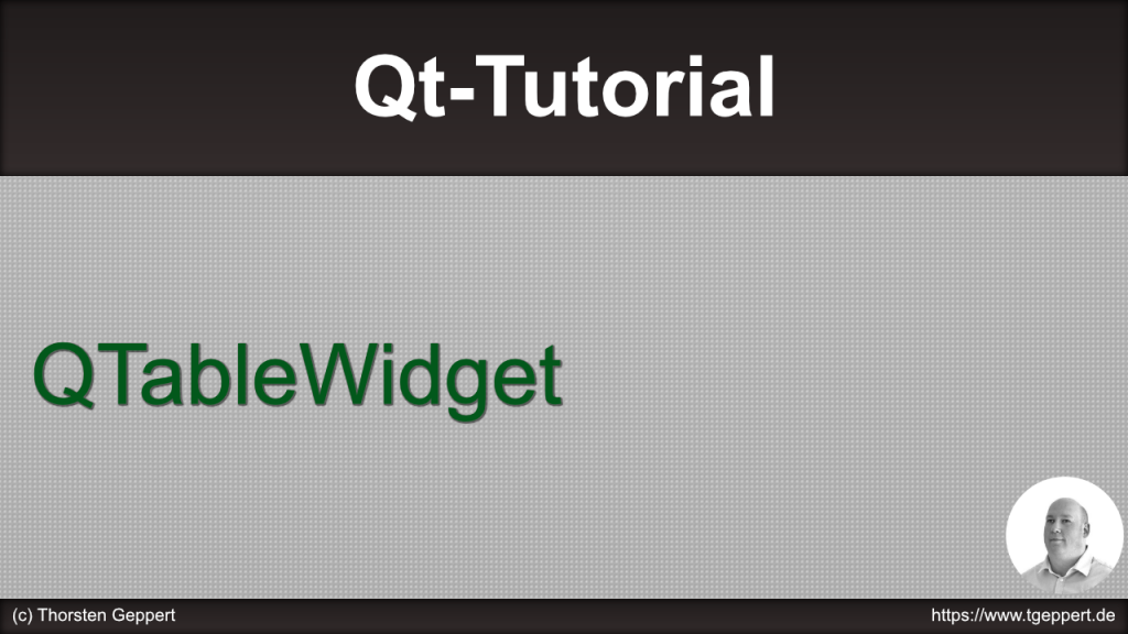 QTableWidget