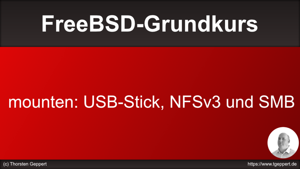 mounten: USB-Stick, NFSv3 und SMB