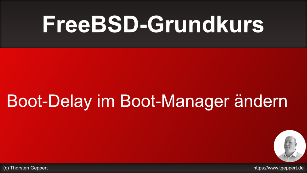Boot-Delay im Boot-Manager ändern